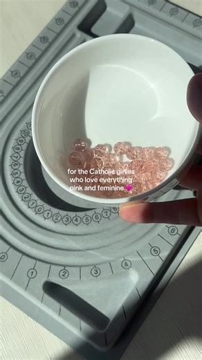 Beautiful Pink Rosary Making Tutorial for Catholic Girls