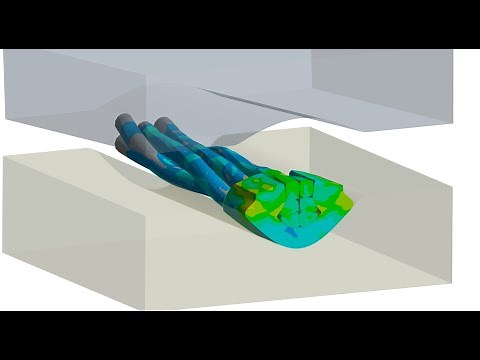 Simulating cable crimping with Ansys - Demo