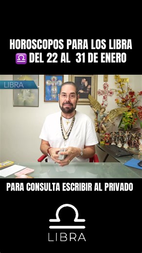 Horóscopos para Libra del 22 al 31 de enero
