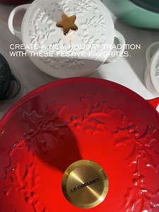 Holiday cheer is here. 🎄 Shop the holiday collection, on sale now in stores and online: https://bit.ly/3YBxGsx | Le Creuset
