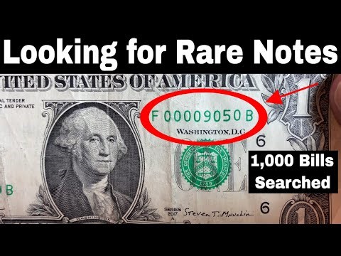 Searching Dollar Bills for Rare Star Notes and Rare Money