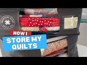How I Store My Quilts (The Must-Have Storage Bag)