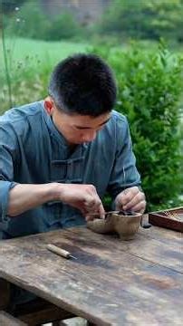 2,500 years Ancient One snap of ink craftsmen #foodshorts #villagelife #ancientcraft