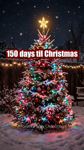 150 days til Christmas 🎄✨ #christmas #countdown #cozy #winter #snow