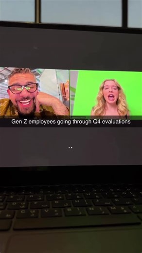 Mahdi Shafiei on Instagram: "Gen Z performance reviews require aura, meet Tilly 😬! Do you think she made it?"