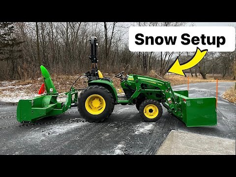 Ultimate Driveway Snow Removal Setup: Upgrading My John Deere Compact Tractor for Winter!