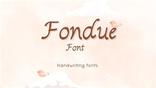 Fondue Script Font – Cute Handwriting TTF, OTF (digital Download) - Etsy