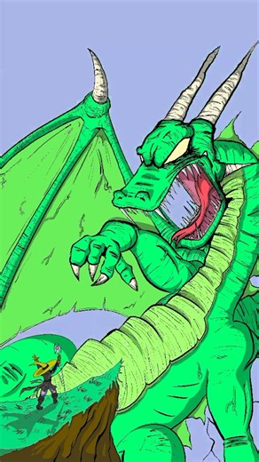 Dragon Vs Wizard #dragon #Wizard #protect #fantasyart