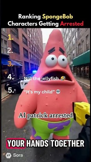 Ranking SpongeBob Characters Getting Arrested