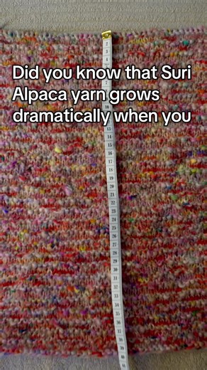 Quick experiment 🧪🦙 Back panel before blocking: 40cm After steam blocking: 47cm That’s 7cm of growth. From steam alone. Suri has very little memory compared to wool — which means incredible drape… and very real length changes. If you’ve ever finished a garment and thought, “Why is this longer than I planned?” I’ve got you. This Sunday’s blog dives into alpaca fibre types, grading, structure, and how to design with them intentionally. Because not all alpaca behaves the same. Stay curious 😏🧶 #