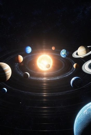 Solar System in Motion | 8 Planets Orbiting the Sun Ultra-Realistic 6s 8K Animation #space #8k #ai