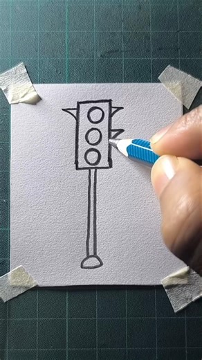 easy traffic light drawing