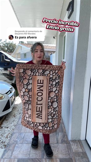 Respuesta a @Deyanira RD Morales #alfombra#welcome#outdoor#jumpstart#parati