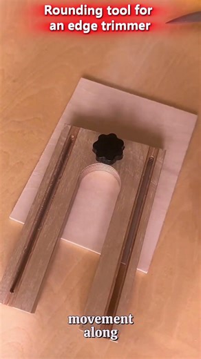 Rounding tool for an edge trimmer #woodworking #tool #tip #skill #shorts #satisfying #carpentry #diy