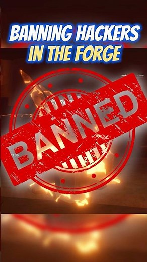 BANNING HACKERS IN THE FORGE... #theforge #robloxrpg #blacksmith