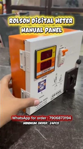 Rolson digital Meter manual panel | Duorsum | 7906873194 | #fyp #homewire #cable #electrical #viral