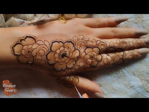 Trending Floral and Leaves Checks Mehndi Design for Eid 2025 | Step by Step Tutorial | Henna Fever