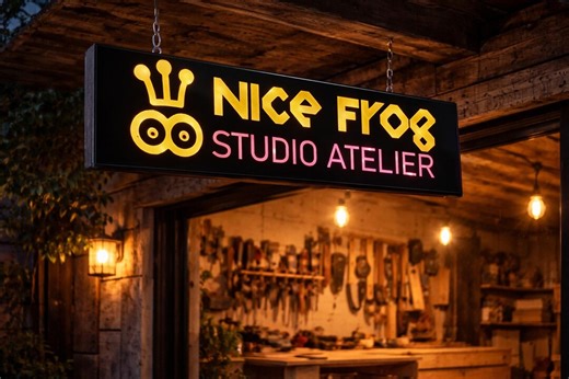 Custom LED Epoxy Wood Sign | Personalized Illuminated Wooden Shop Sign | Outdoor Waterproof Business Sign | Handmade Lighted Logo Sign - Etsy