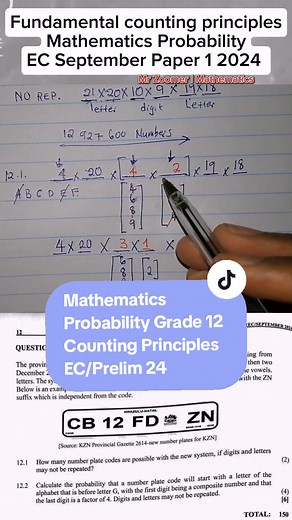 Fundamental Counting Principles in Mathematics: Grade 12 Exam Tips