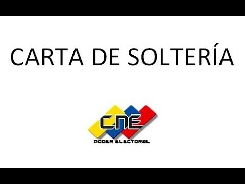 Carta de soltería