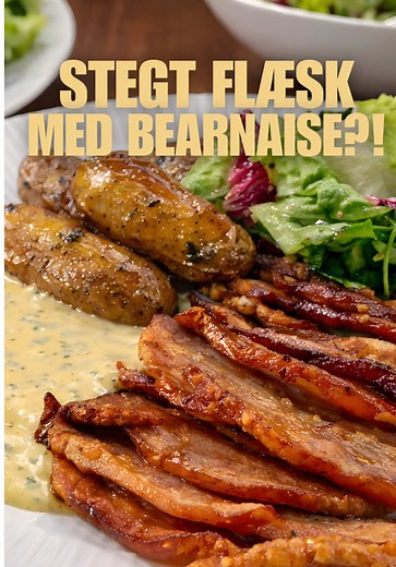 Sprødt Stegt Flæsk med Bearnaise til Valentinsdag