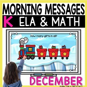 Morning Messages Kindergarten DECEMBER NO PREP