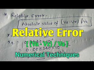 Relative Error in Floating Point Number | Numerical Techniques | IGNOU | BCA | StudyStool |