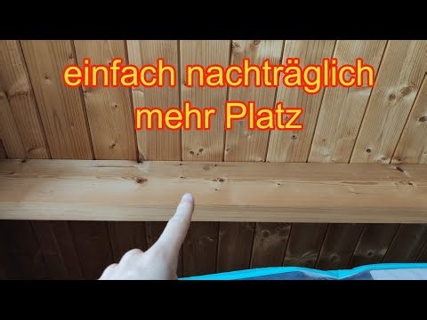 Garden shed: how to easily get more storage space (often overlooked)