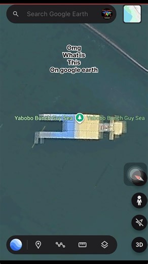 Weird location on google earth