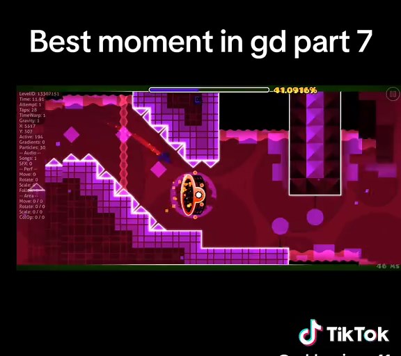 Best moment In Geometry Dash part 7 #geometrydash #gaming #game #viral #fyp