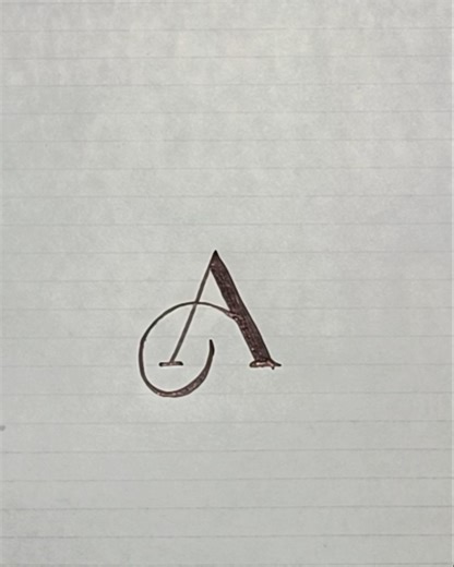 How to creative alphabet "A" / Monogram lettering fonts