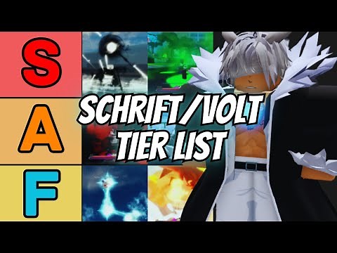 [UPDATED] Schrift/Volt Tier List in Peroxide