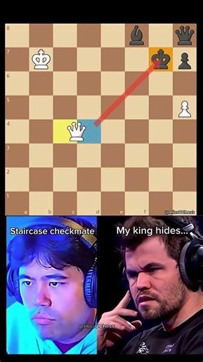 CRAZY CHECKMATE TRICK WINS CHESS GAME‼️#chess #chesspuzzle #chesstactics