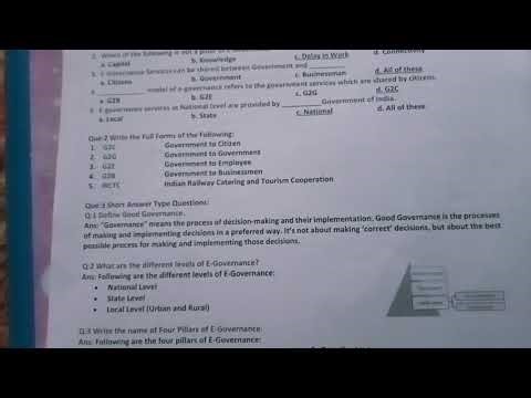 9Th class computer science chapter 7 E- Governance