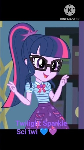 Twilight Sparkle Sci Twi 💙💜🩷 #spongebob #music #twilightsparkle