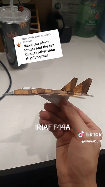 Exploring IRIAF F-14A Through Origami Techniques