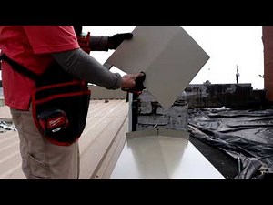 How to: Parapet Wall Cover on a Metal Roof