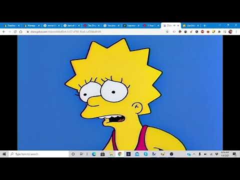 Lisa Simpson doing a cannonball in the pool