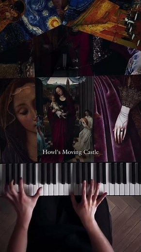 The main theme from Howl’s moving castle 💫 #howismade #piano #music