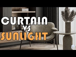 SKETCHUP VRAY CURTAIN vs SUN LIGHT