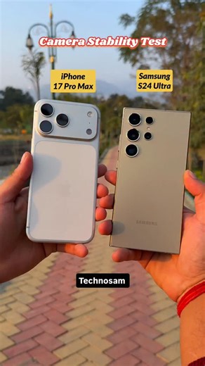 iPhone 17 Pro Max VS Samsung Galaxy S24 Ultra Stability Test Comparison 🔥 | Sam Khan