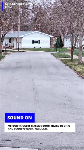 Video captured a massive boom and fireball streaking across the sky. The National Weather Service says it was a #meteor entering the atmosphere that triggered the loud #boom heard across #Ohio and #Pennsylvania. Link in bio for details.