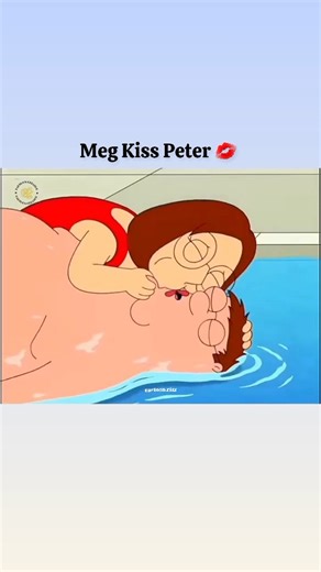 Cartoon Rizz on Instagram: "Meg Kiss Peter 💋 Peter Griffin is the boisterous, impulsive patriarch of the Griffin family in the animated comedy *Family Guy*. He’s known for his boundless enthusiasm, questionable judgment, and a knack for turning even the simplest situations into chaotic misadventures. Whether he’s pursuing a bizarre new hobby, reenacting some half-remembered movie scene, or roping his friends into ill-advised schemes, Peter’s antics often drive the show’s humor while highlightin
