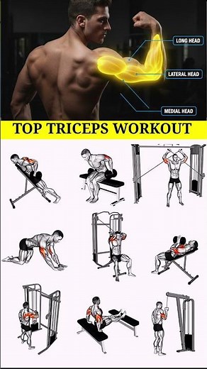 Top 9 Best Tricep Exercises for Bigger Arms 💪 | Complete Triceps Workout (Gym Guide)