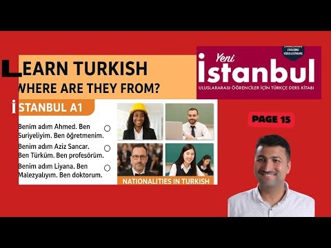 A1 Turkish Lesson Countries & Jobs Learn with Pictures!