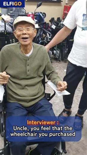 What convinced this uncle to get our ELFIGO Ultra-Lite Carbon Electric Wheelchair 11.7 kg.