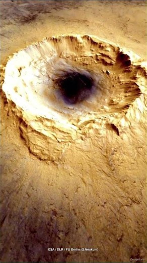 The Breathtaking Craters of Planet Mars 🔴 🛰️ #Shorts #GoogleEarth #entertainment