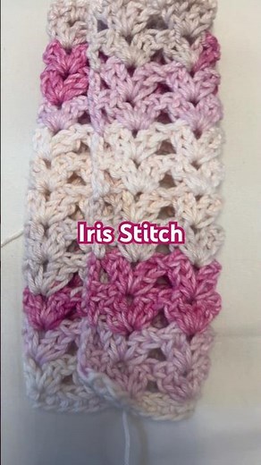 Iris Stitch Crochet Pattern Blanket Easy Double Crochet Stitch
