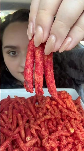 Takis vs Hot Cheetos 🥵 #crunchy #mukbang #takis #eating