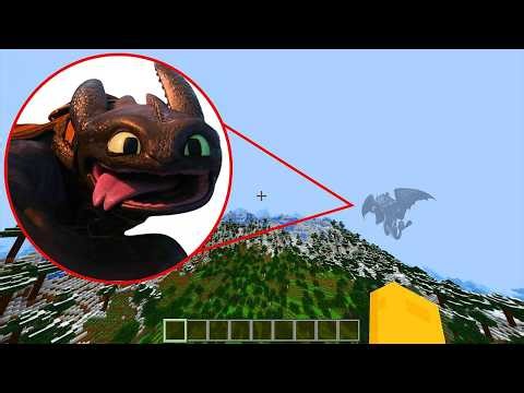 I Found NEW Toothless in Minecraft PE!